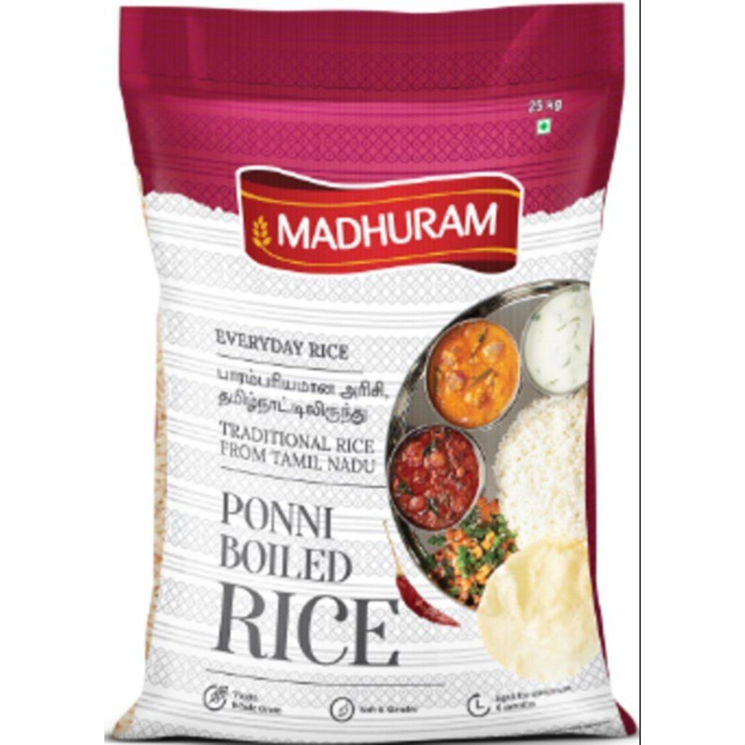 MADHURAM RAJABOHAM RICE(BOILED) 5KG